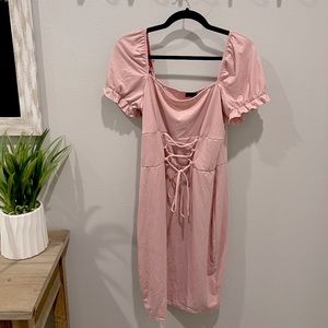Light pink, off the shoulder Rue21 dress